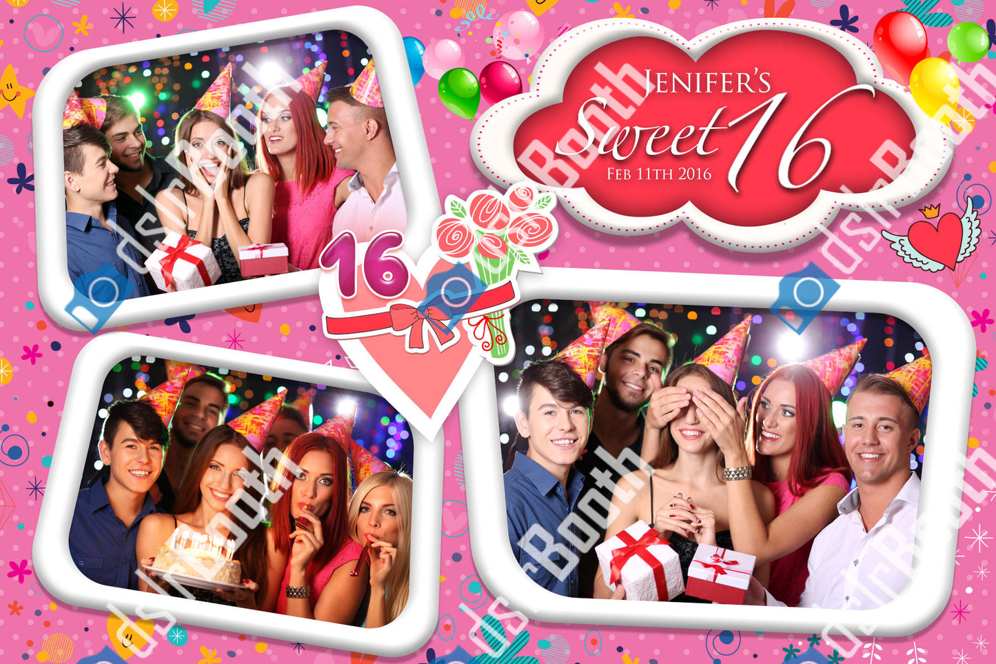Sweet Sixteen Three Poses Horizontal