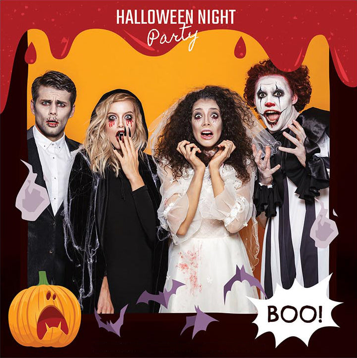 Spooky Halloween Square GIF Overlay