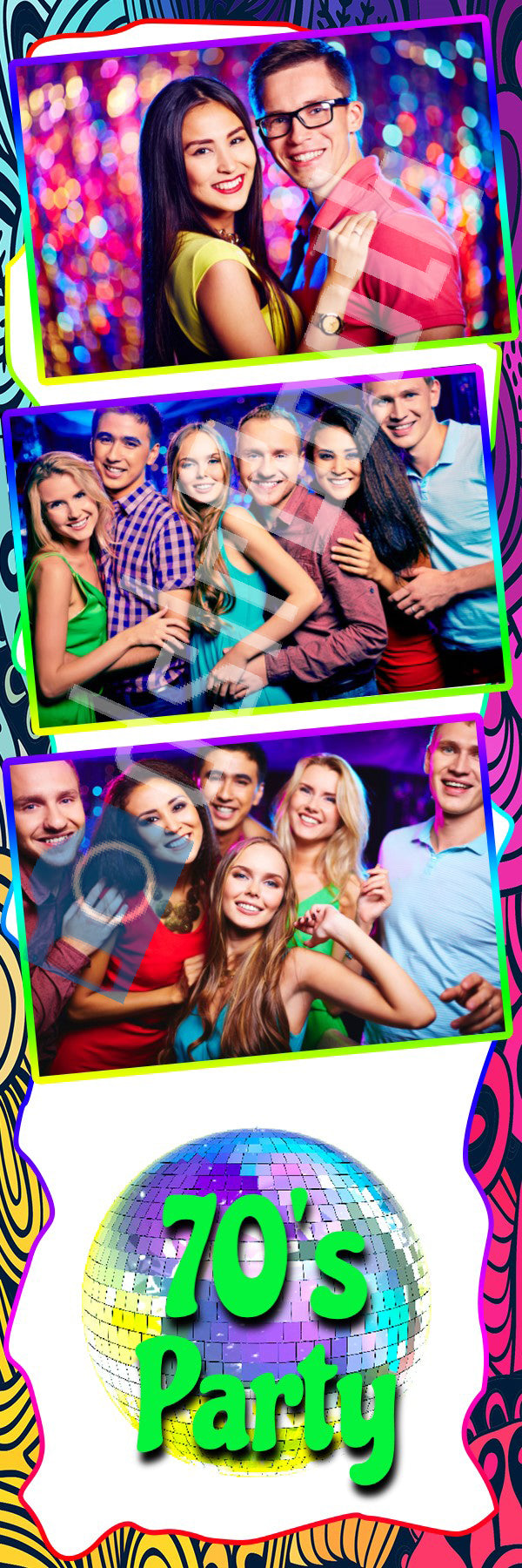 Psychedelic 70s Party Template