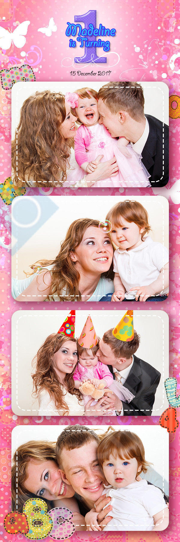 Child Birthday Alphabet 1 Template