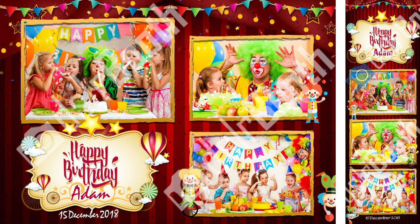 Children's Circus Birthday Template