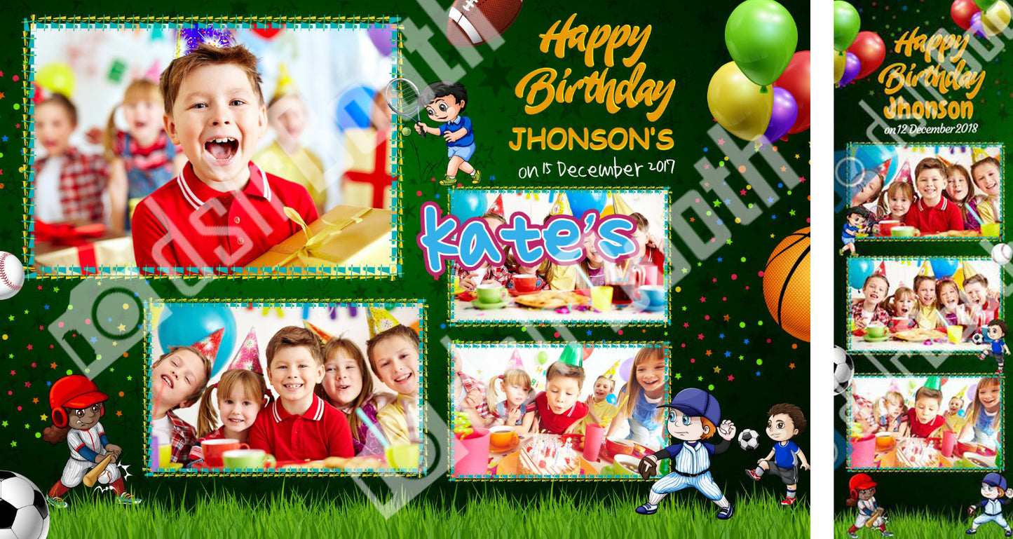 Children's Sports Birthday Template