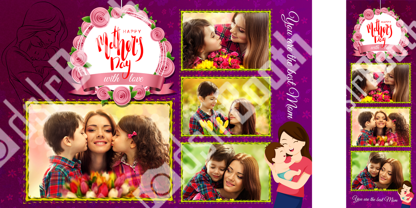 Mother's Day Purple Template