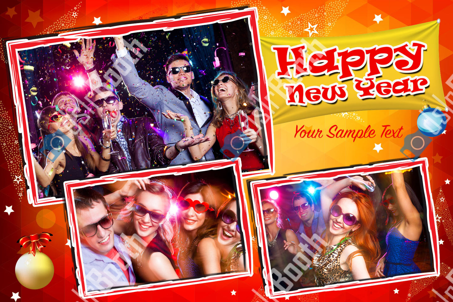 New Years Three Poses Horizontal