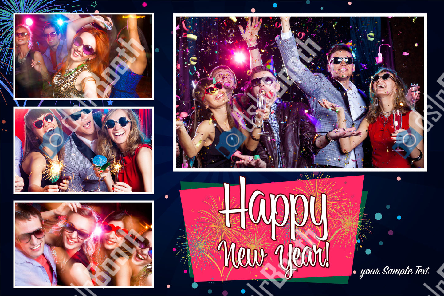 New Years Four Poses Horizontal
