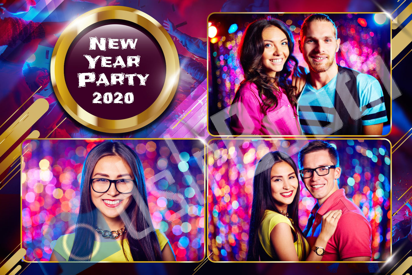 Colorful New Year's Eve