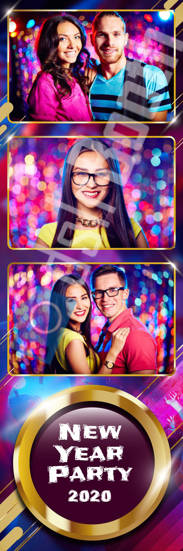 Colorful New Year's Eve
