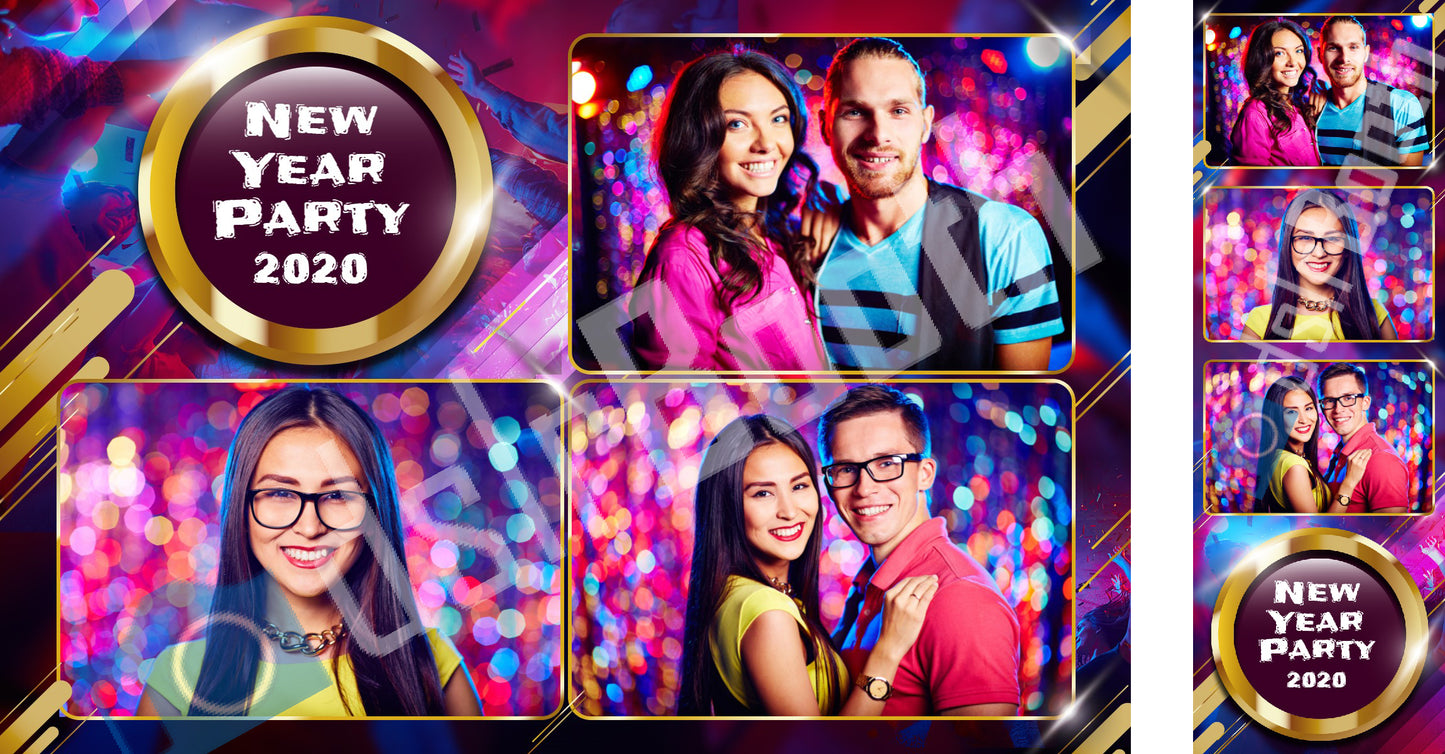 Colorful New Year's Eve