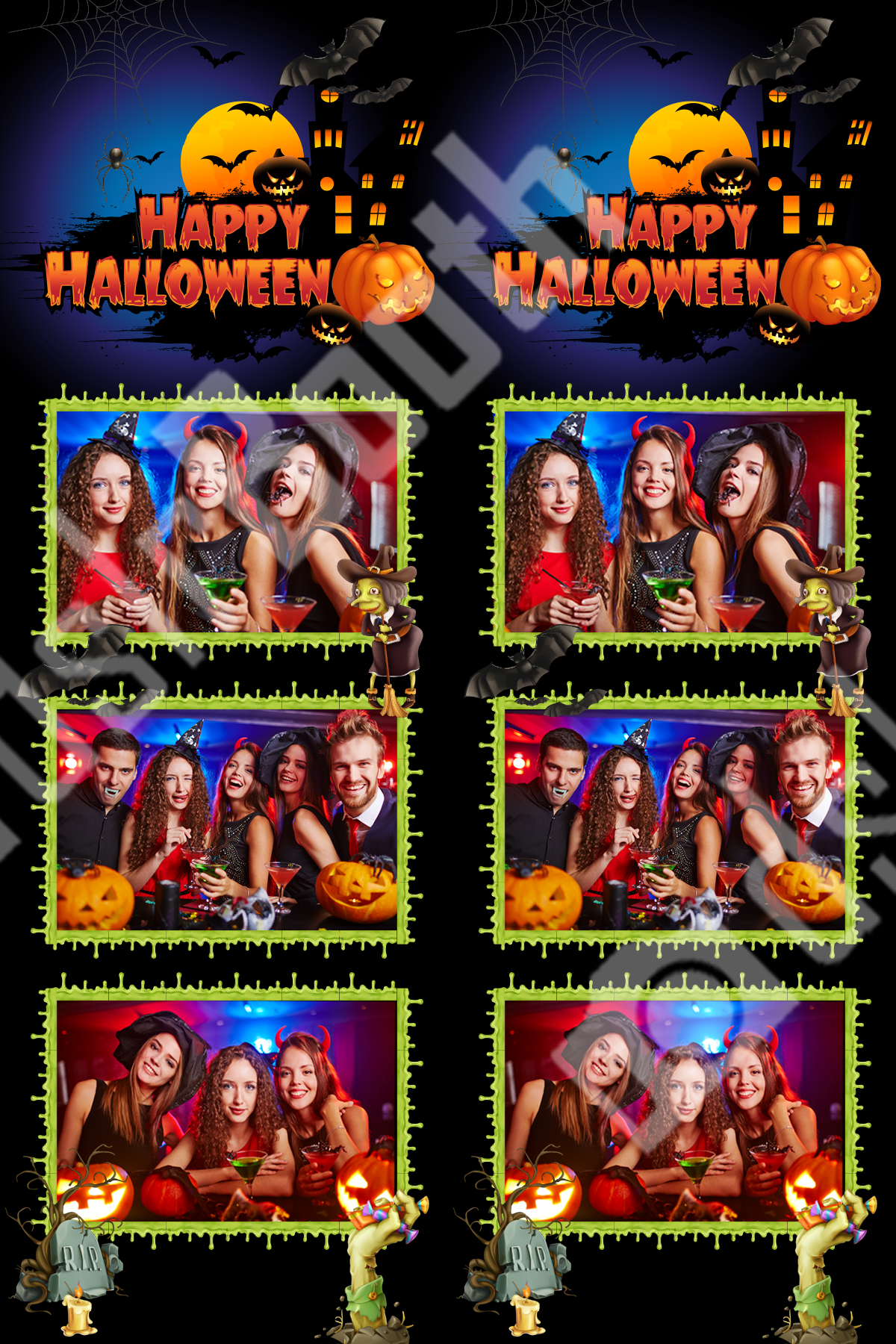 Halloween Black Template