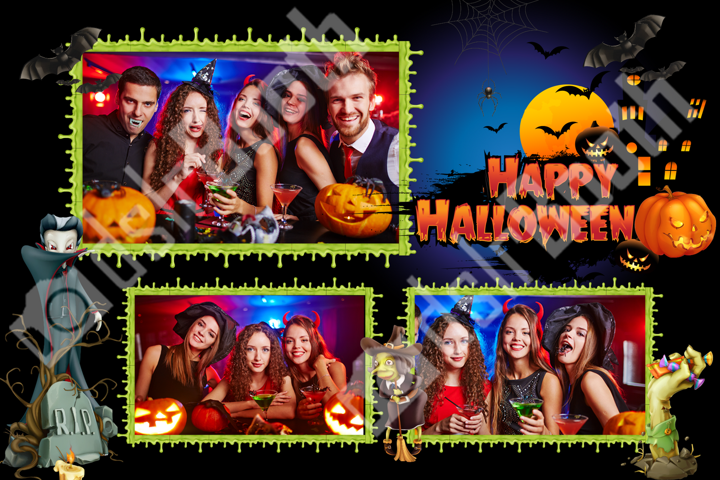 Halloween Black Template