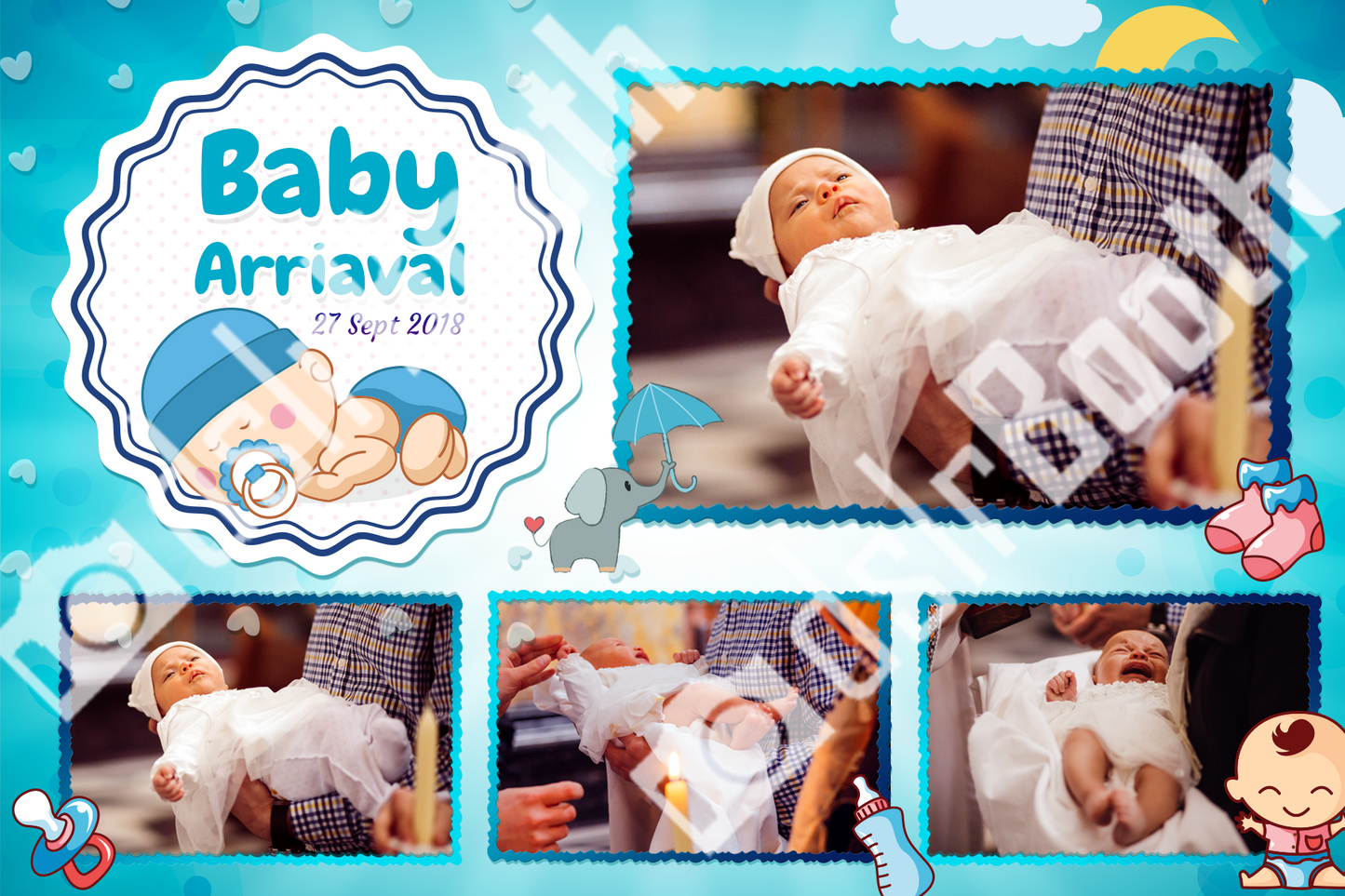 New Baby Boy Template