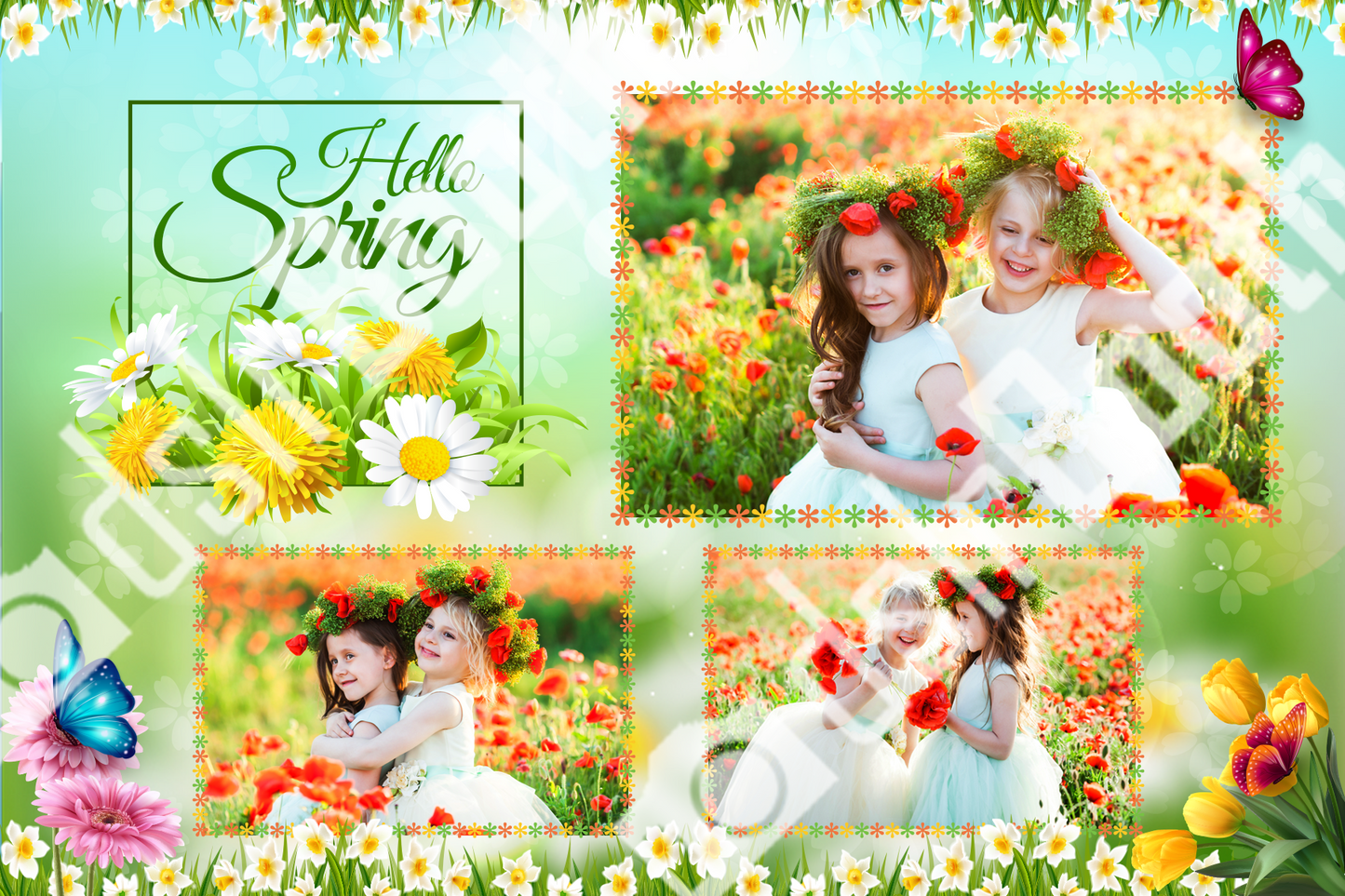Spring Flower Template