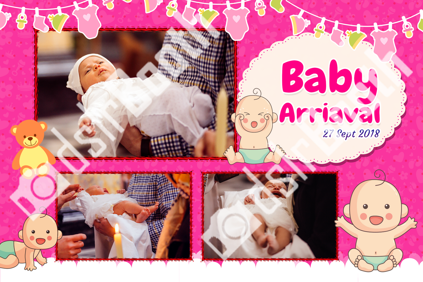 New Baby Girl Template