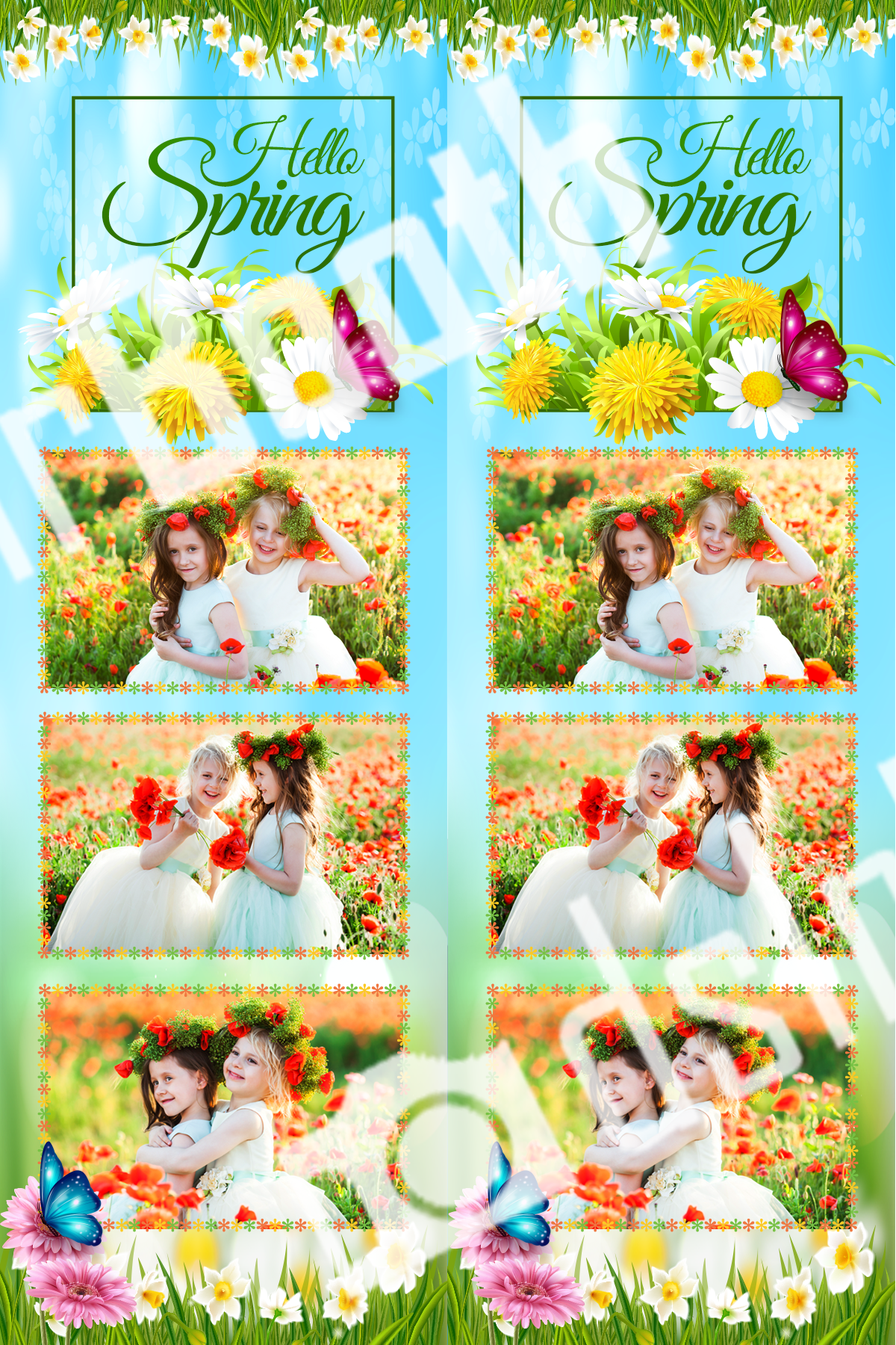 Spring Flower Template
