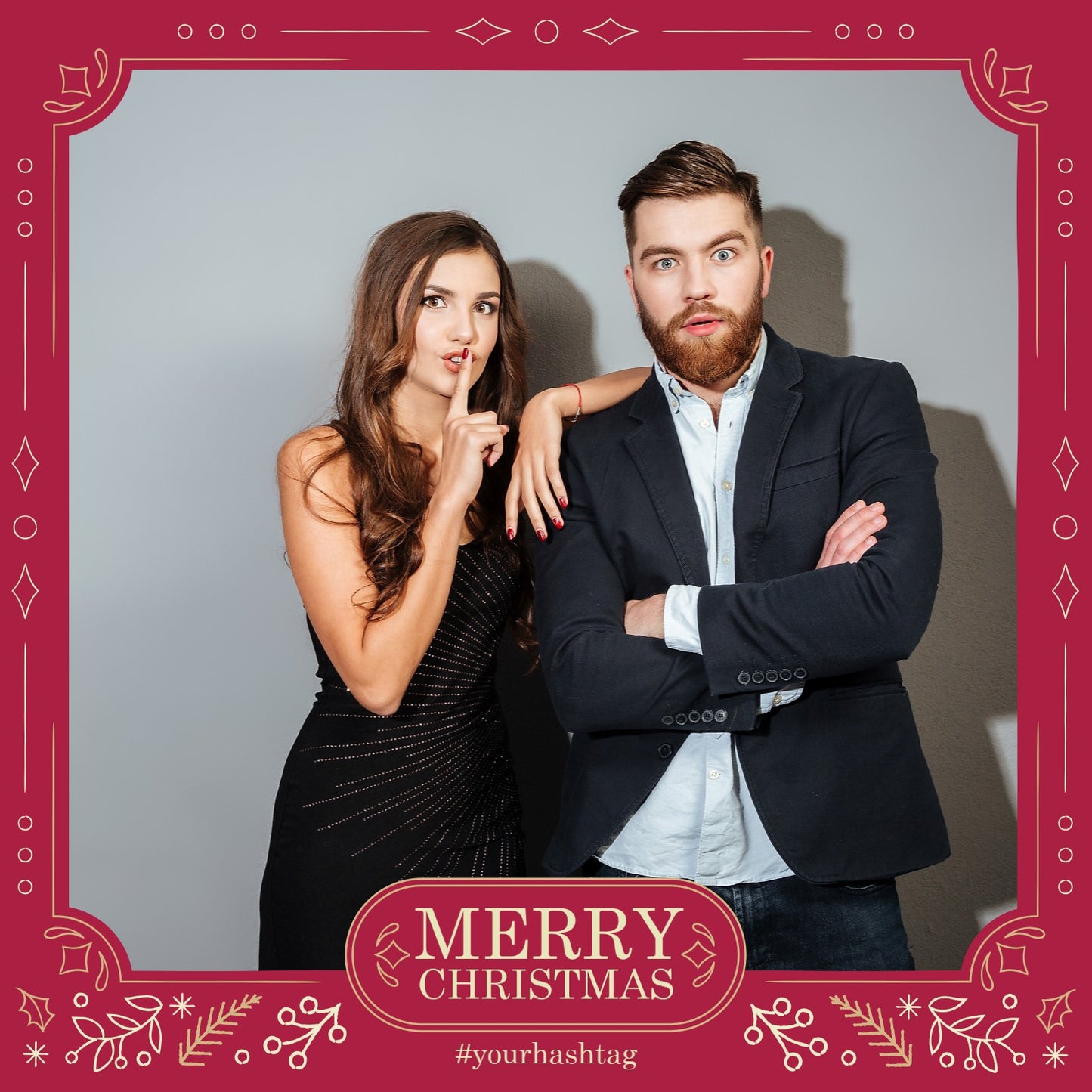Christmas Minimalist Square GIF Overlay