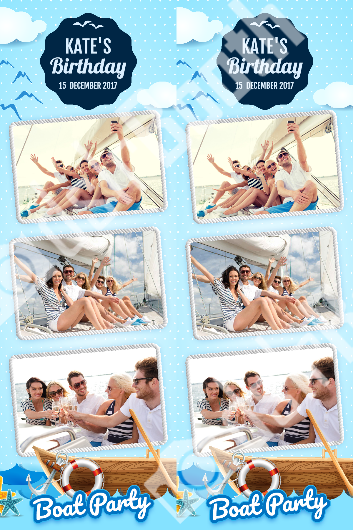 Boat Party Template