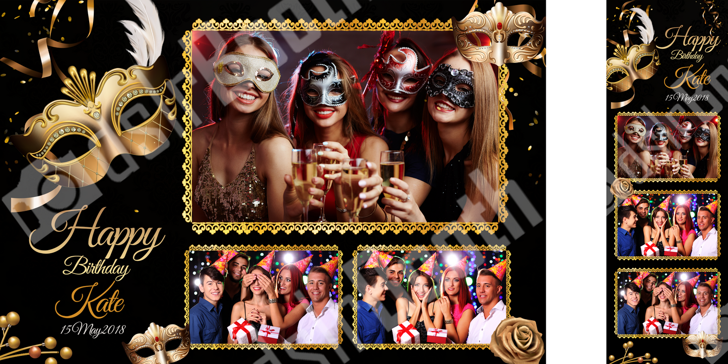 Masquerade Birthday Template