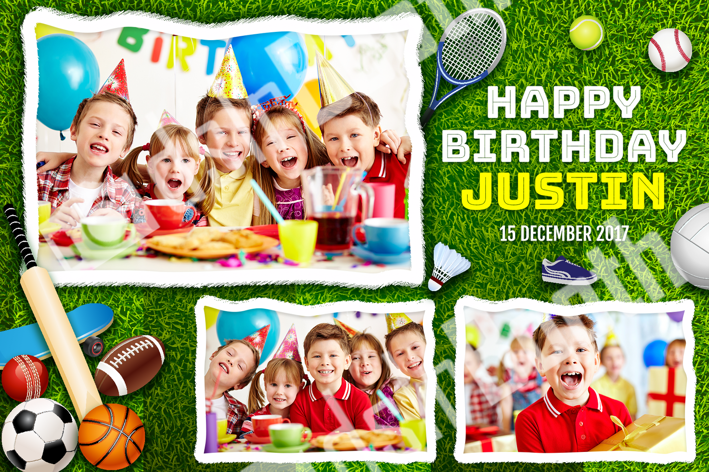 Sports Birthday Template