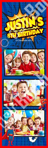 Children's Superhero Birthday Template