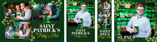 Saint Patrick's Green Clovers