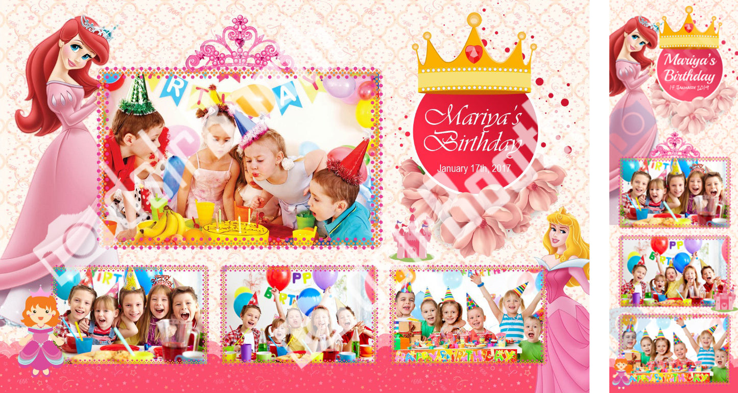 Children's Princess Birthday Template