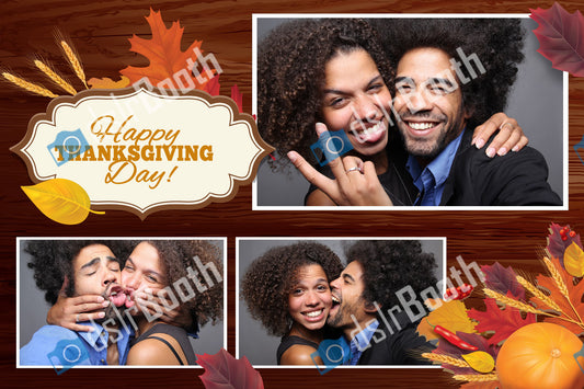 Fall/Thanksgiving Three Poses Horizontal
