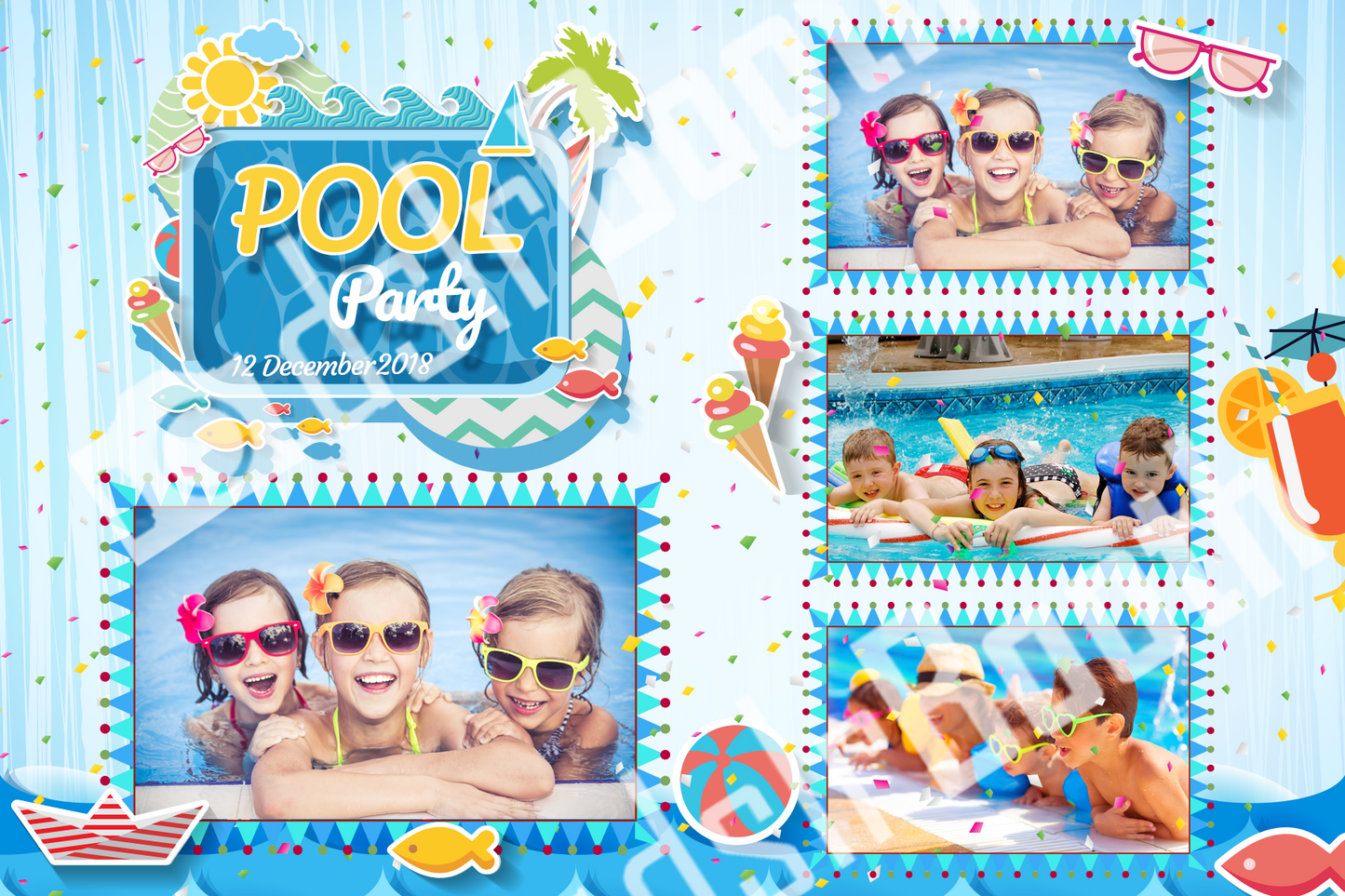 Pool Party Template